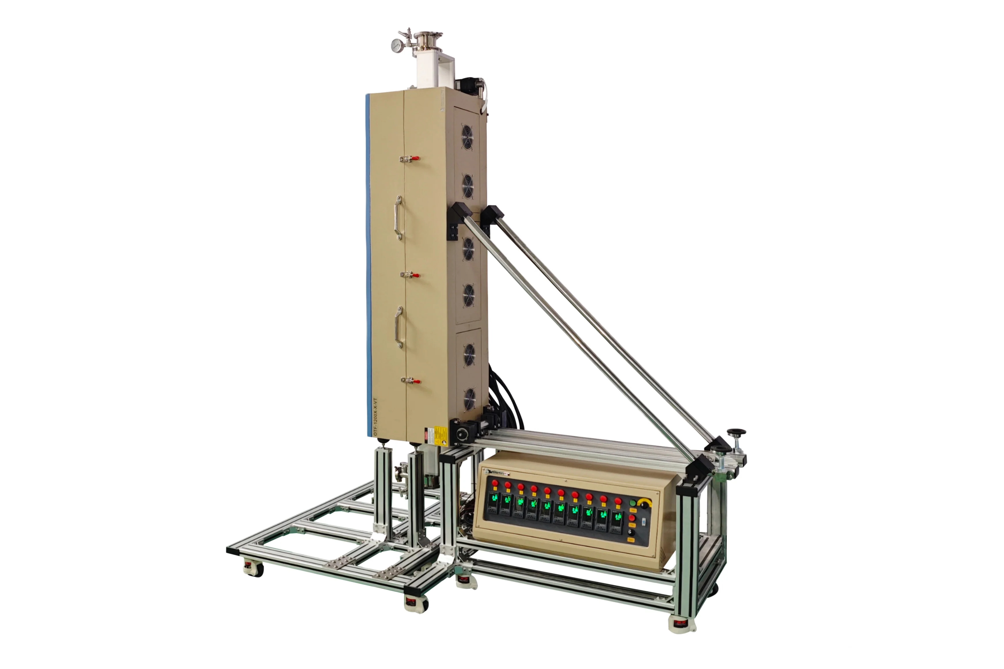 1200°C, 10-zone  Ø25-100 mm Tube Furnace w/ Horizontal & Vertical Positions - OTF-1200X-X-VT - Image 4