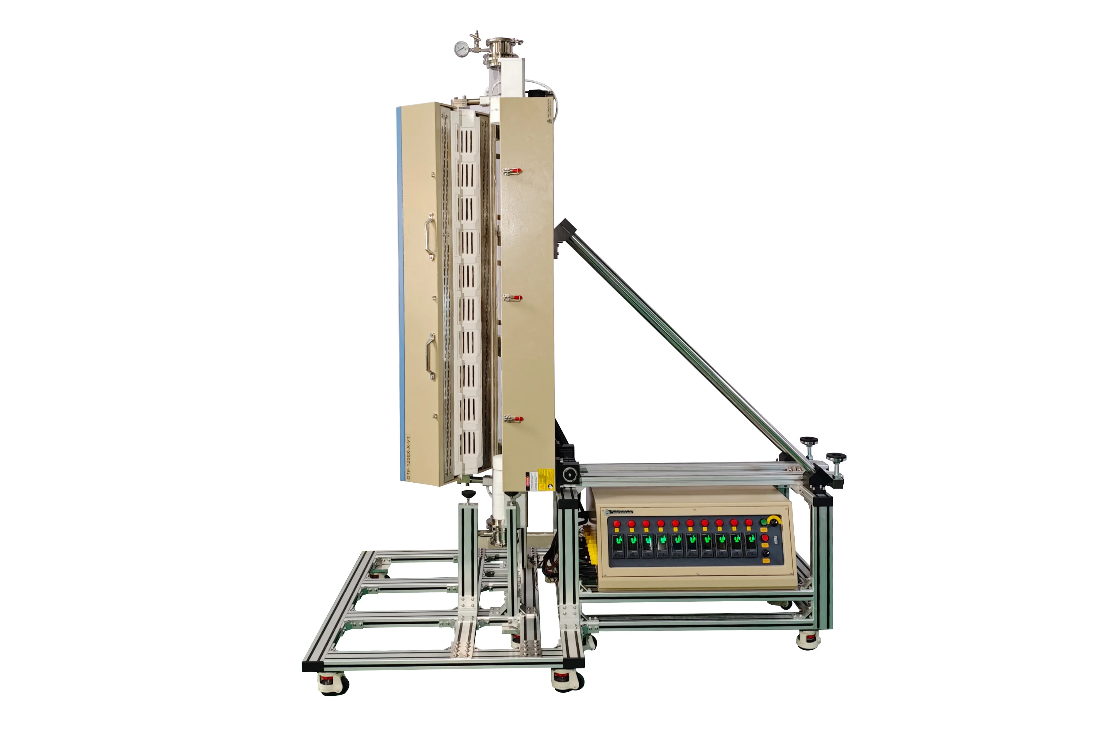 1200°C, 10-zone  Ø25-100 mm Tube Furnace w/ Horizontal & Vertical Positions - OTF-1200X-X-VT - Image 5