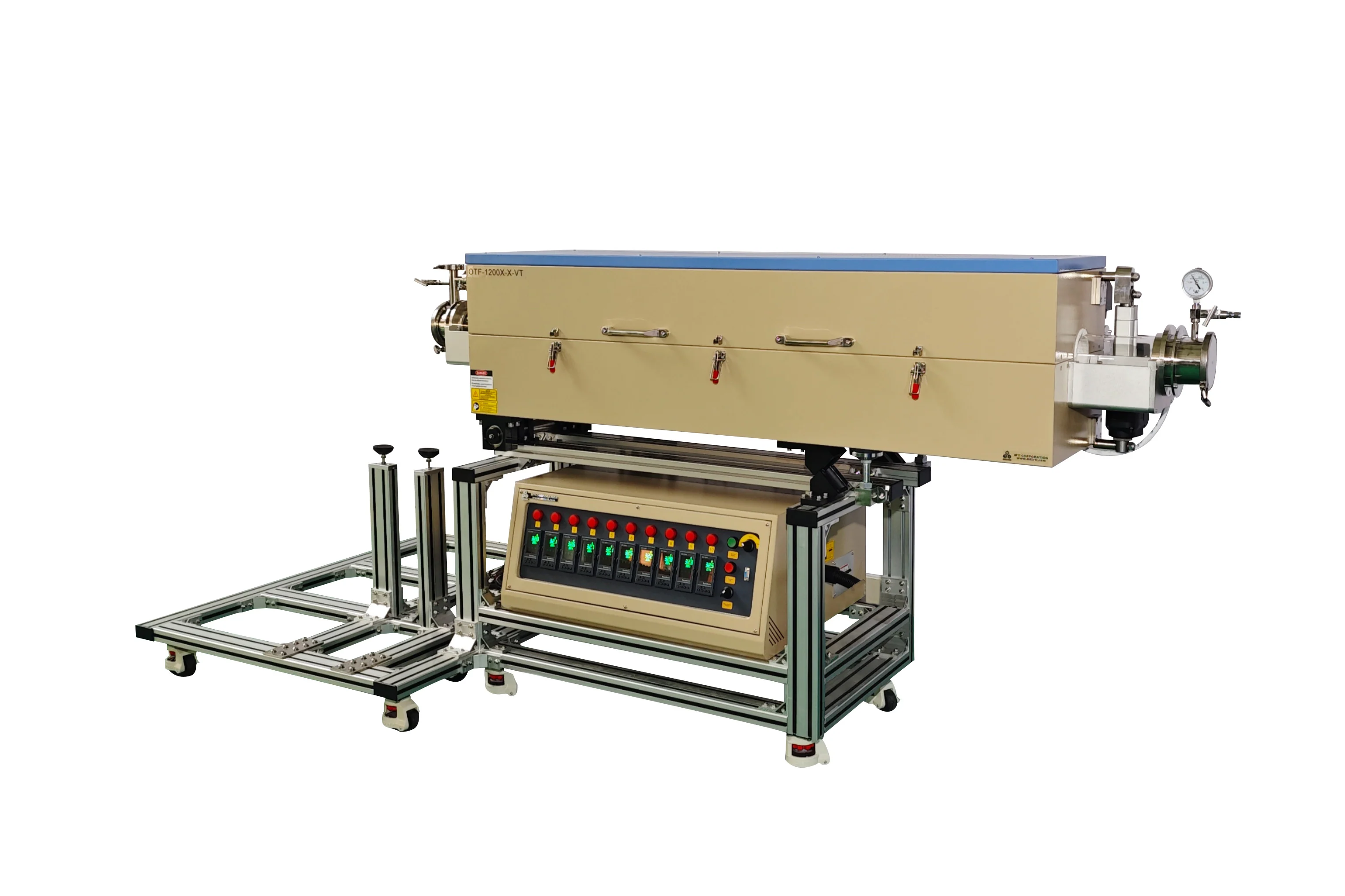 1200°C, 10-zone  Ø25-100 mm Tube Furnace w/ Horizontal & Vertical Positions - OTF-1200X-X-VT - Image 6