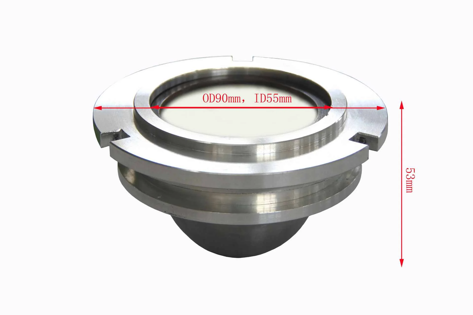 80 mL Cr12MoV Alloy Containers w/ Adaptor for Vacuum Planetary Centrifugal Milling - PCV-SS-80 - Image 4