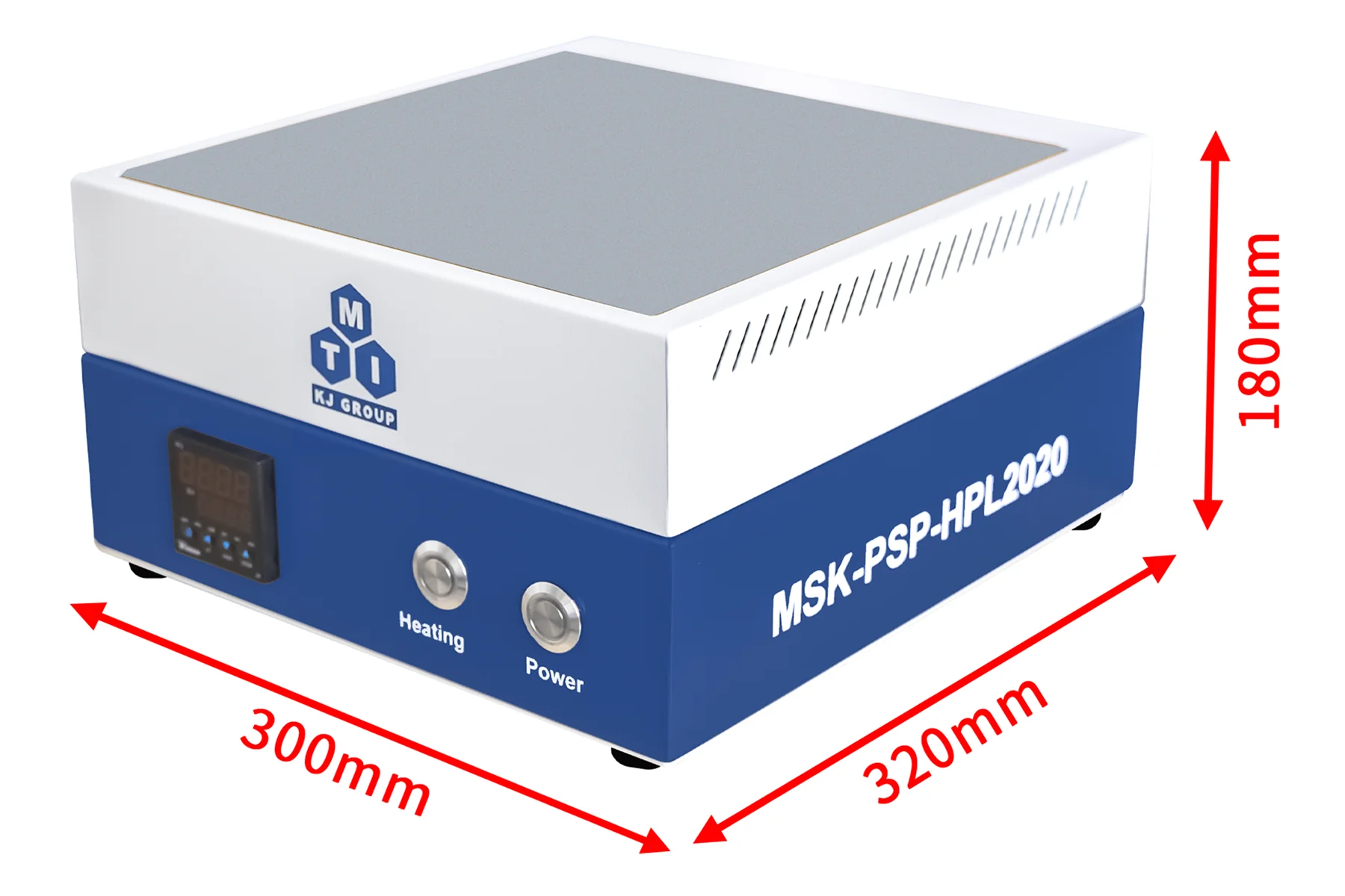 Precise Heating Plate (L200 mm x W200 mm, Max. 200°C) for Perovskite Solar Cells- MSK-PSP-HPL2020 - Image 4