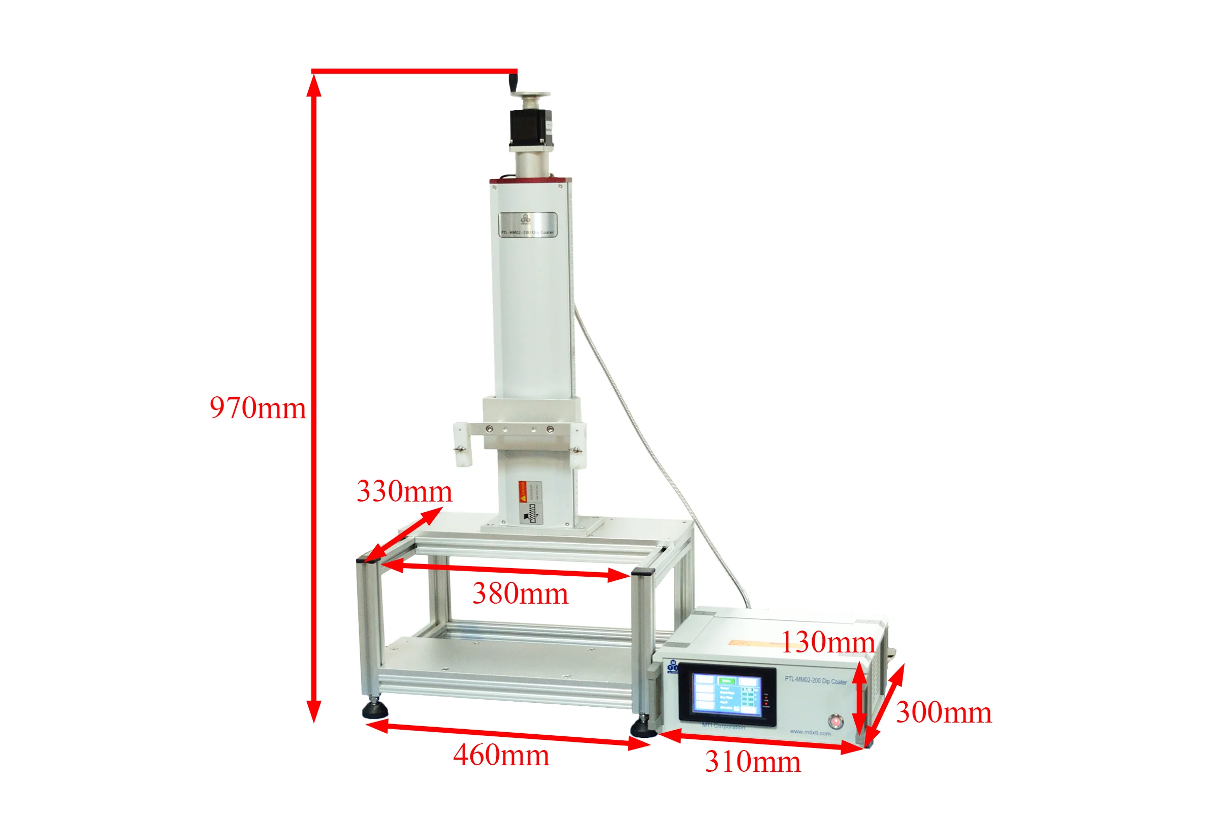 Programmable Precision Dip Coater (1-200 mm/min) for Substrate up to 10"x12" - PTL-200 - Image 2