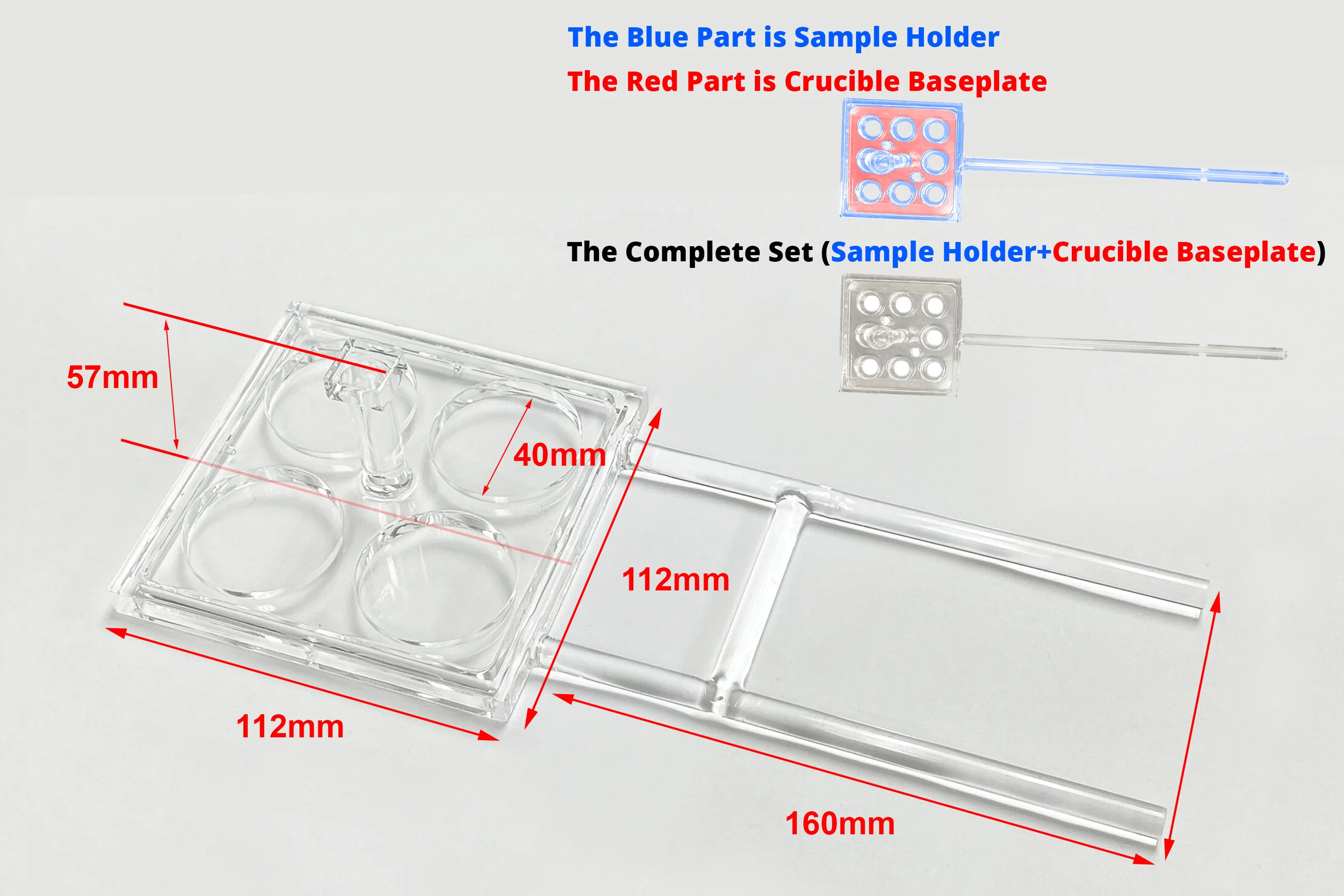 Quartz Sample Stage with 4 Cavities or 8 Cavities - Image 3
