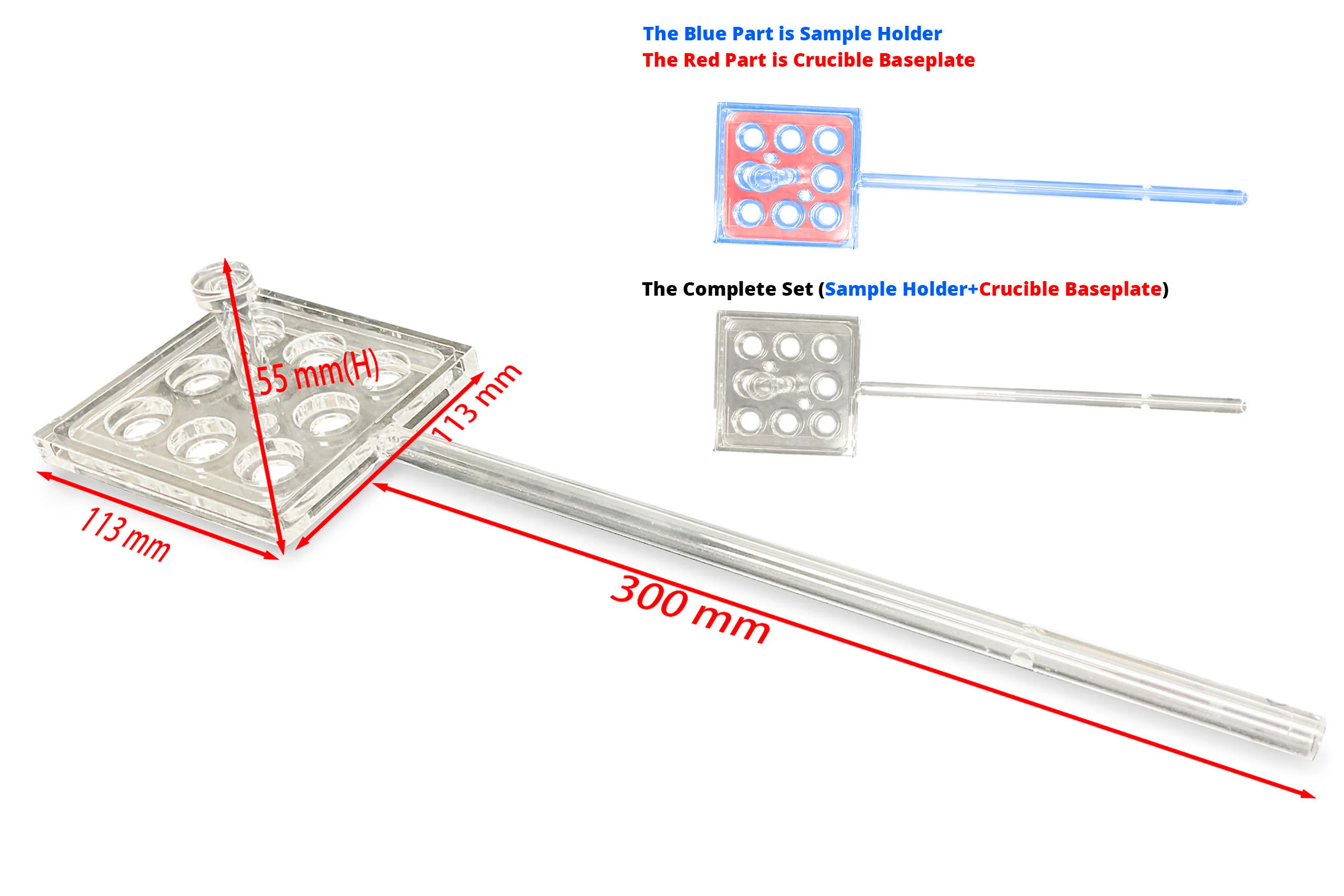 Quartz Sample Stage with 4 Cavities or 8 Cavities - Image 4