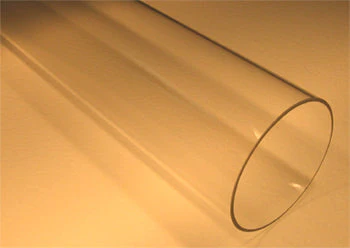 Quartz Tube: 50 OD x 44 IDx 1500 L, mm (2"Dx59"L) for DIY Tube Furnace - QZTube-50GE-1500
