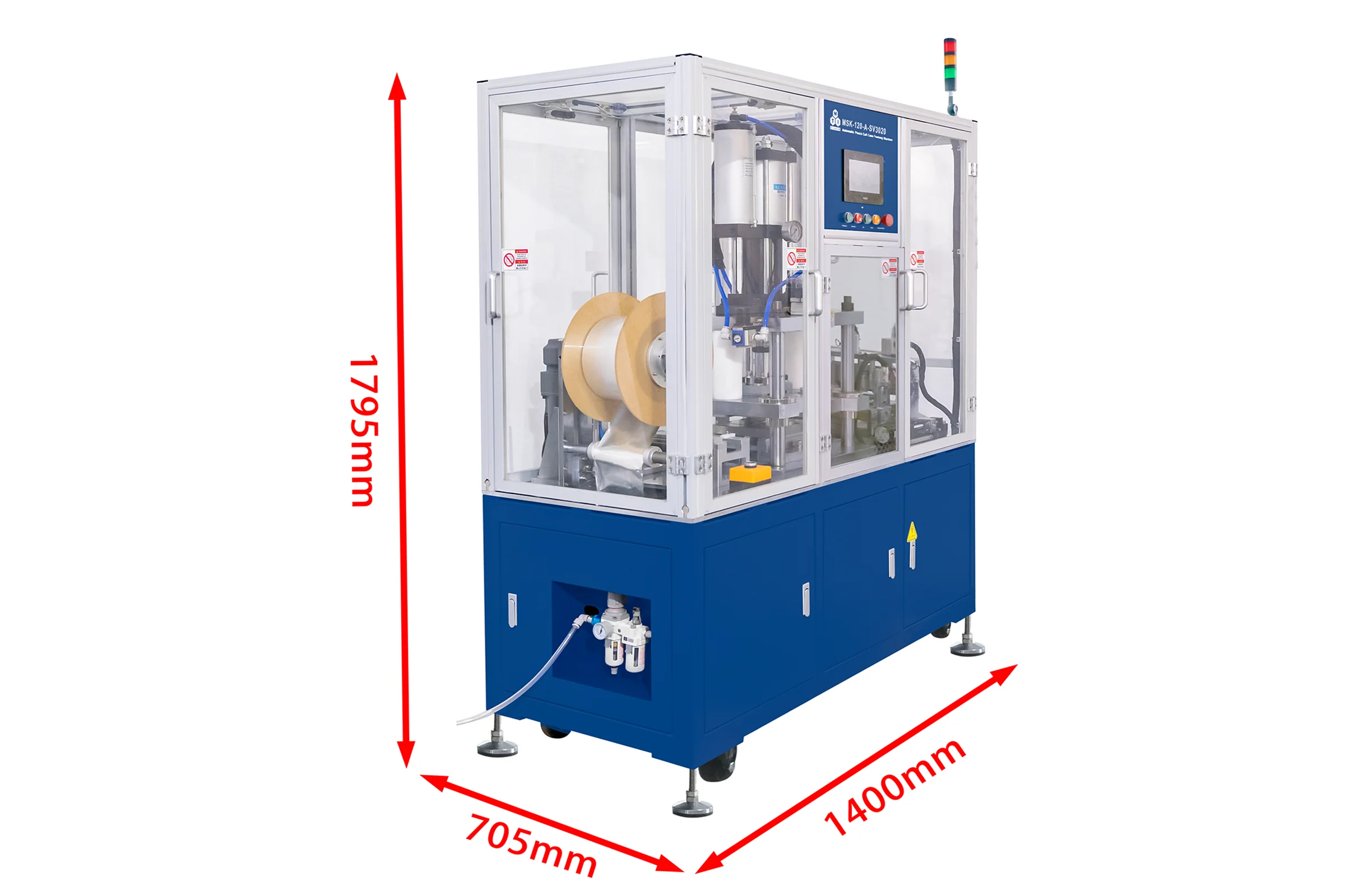 R2R Automatic Pouch Cell Case Forming Machine with Controllable Punching Depth (L300mm*W200mm) - MSK-120A-SV3020 - Image 4