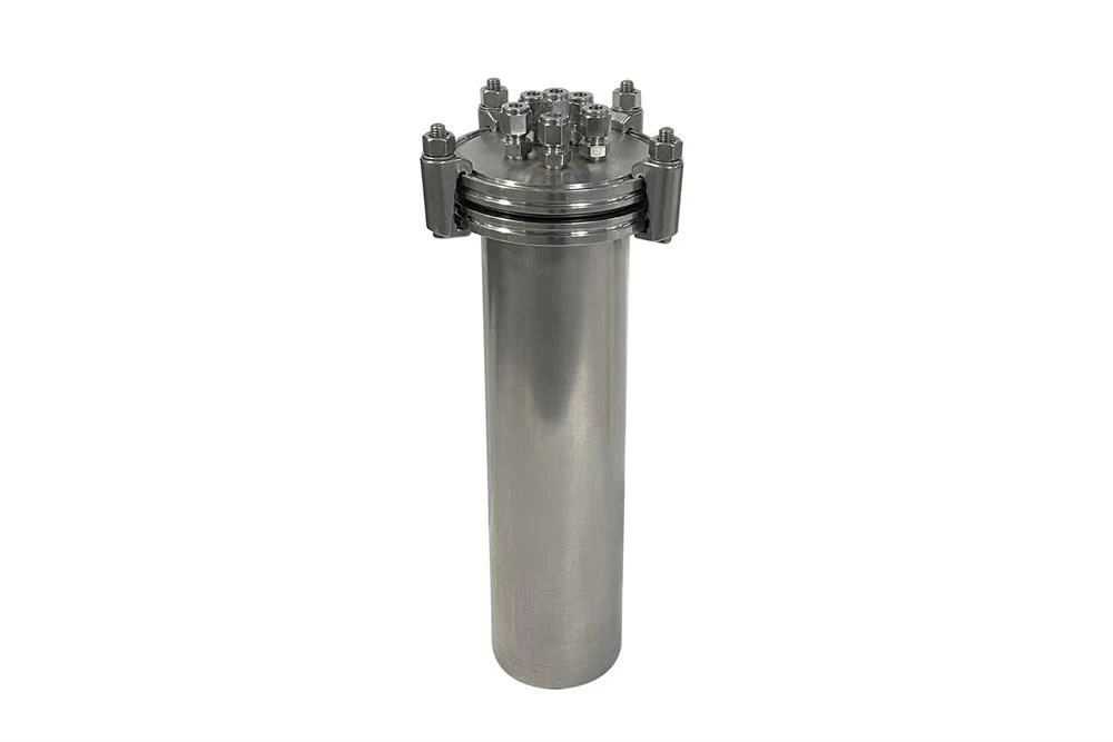 Ti Vessel (1100 ml) with 6 1/4" Feedthrough Ports for VBF-600Ti - RC-Ti1100FT6 - Image 3
