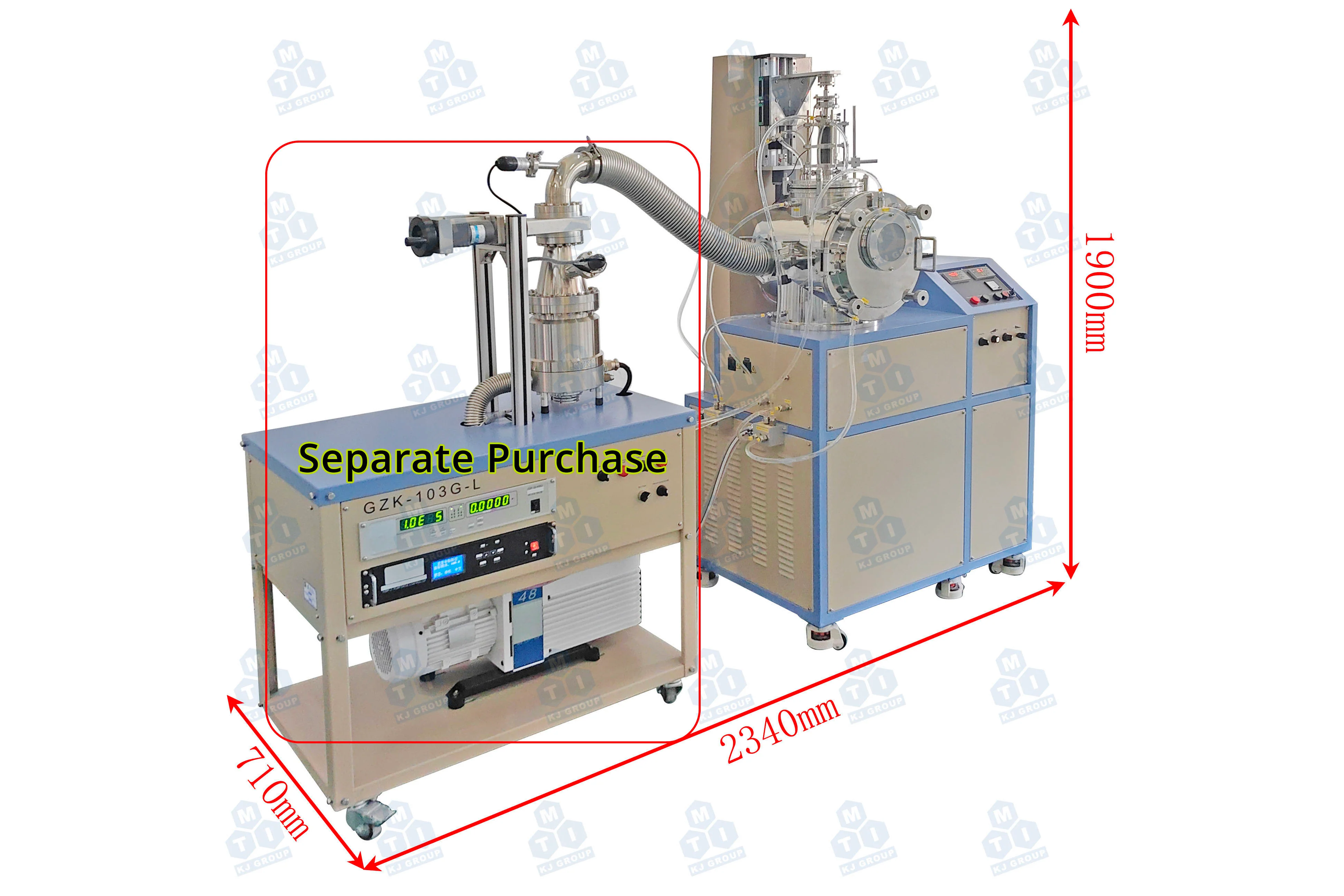 2900°C Max. Ultrafast Heating & Pressing Furnace (UHP or Flash Sintering，Joule Heating) up to 100 kgf - RTP-MS - Image 4