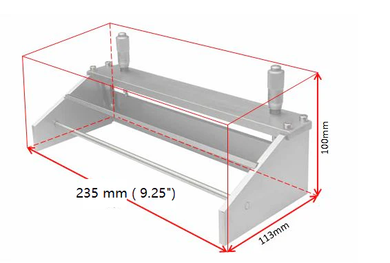 Digital Micrometer Adjustable Film Applicator -216mm (8.5") Width -SEKTQ222 - Image 2