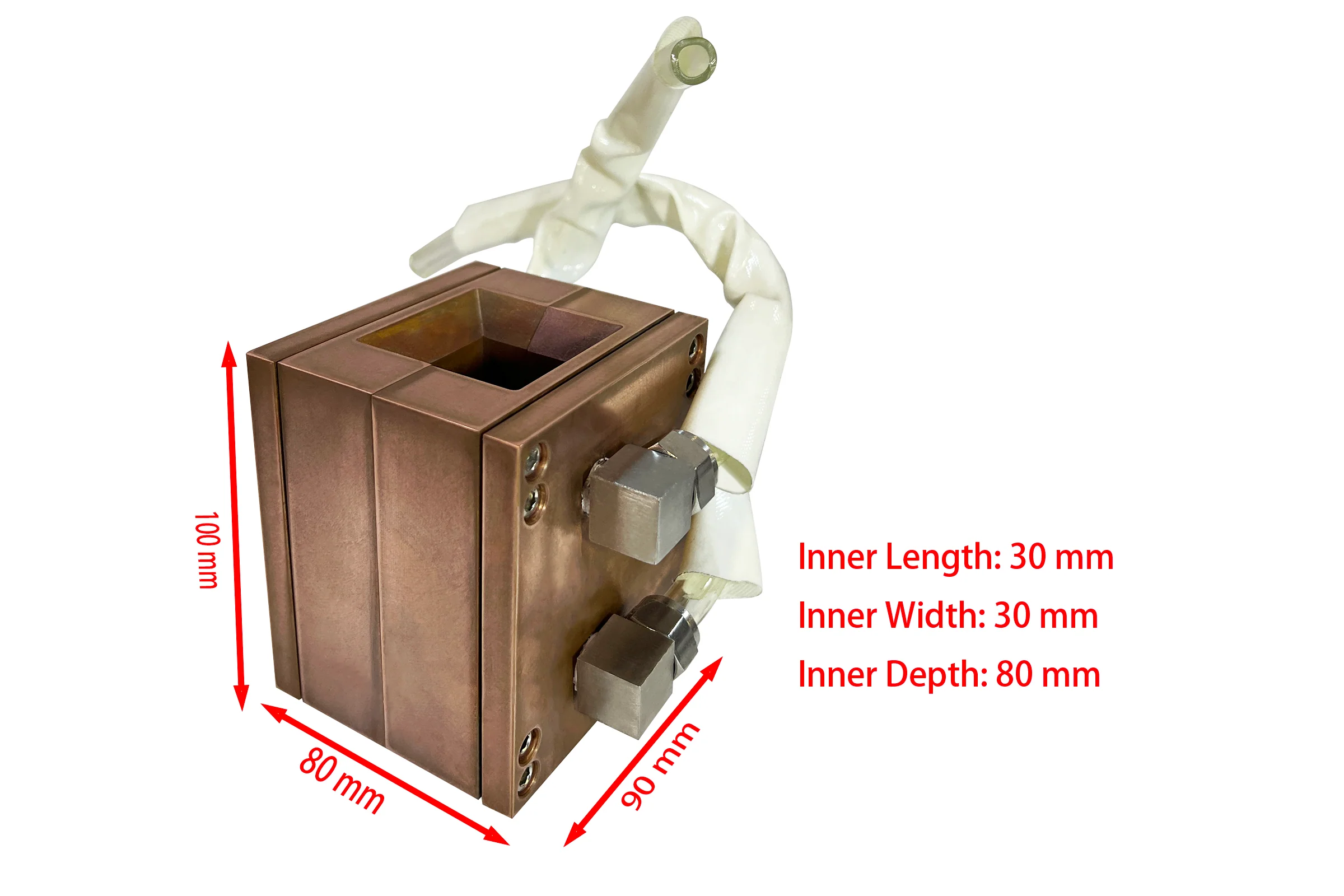 Split Water-Cooled Copper Casting Mold for Induction Melting - Image 3