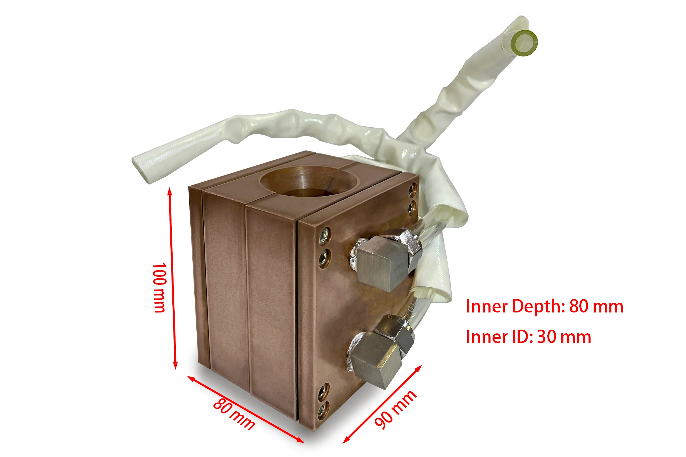 Split Water-Cooled Copper Casting Mold for Induction Melting - Image 4