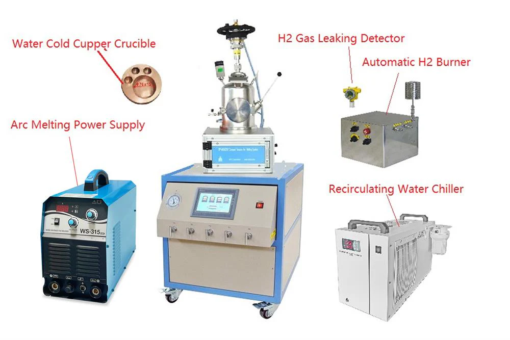 Benchtop Vacuum Arc Melting System with Large Cavity up to 200 g (Fe) - SP-MSM200 - Image 3