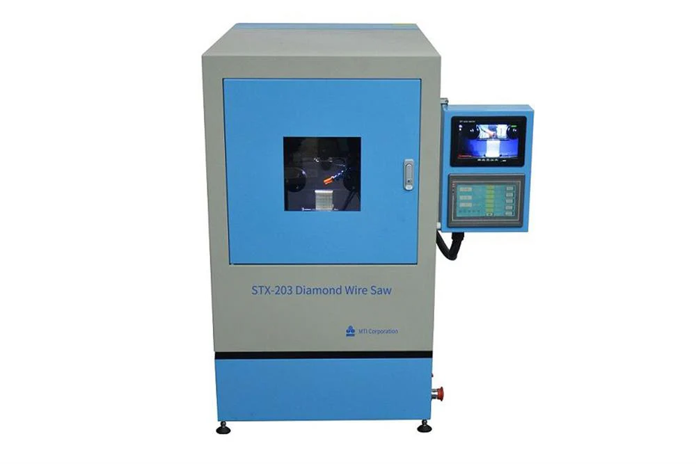 Automatic Precision Diamond Wire Saw for Cutting 2"x2" with Digital Control and Protective Chamber - STX-203 - Image 3