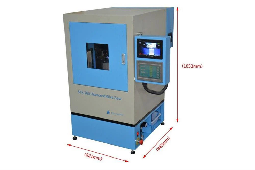 Automatic Precision Diamond Wire Saw for Cutting 2"x2" with Digital Control and Protective Chamber - STX-203 - Image 4