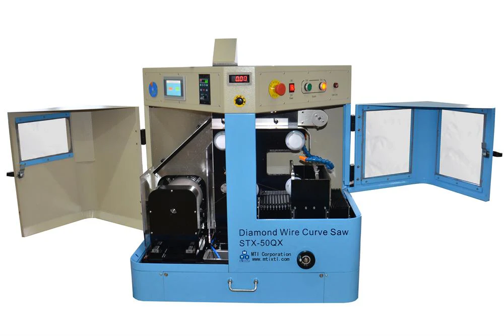 Diamond Wire Curve Cutting Machine for Cutting 150x100x50 (mm) Sample with PC Control - STX-50QX - Image 3