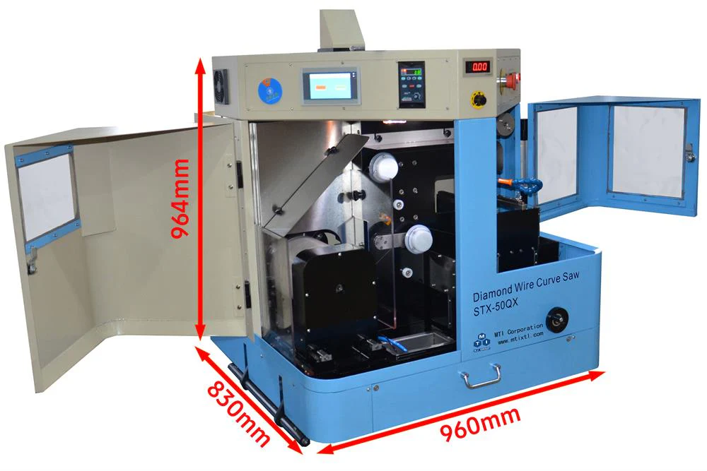 Diamond Wire Curve Cutting Machine for Cutting 150x100x50 (mm) Sample with PC Control - STX-50QX - Image 4