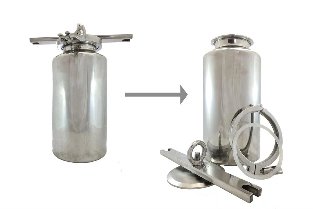 Stainless Steel Tank (Multiple Volumes) for 3D Movement Dry Powder Mixer SYH-5 - Image 3