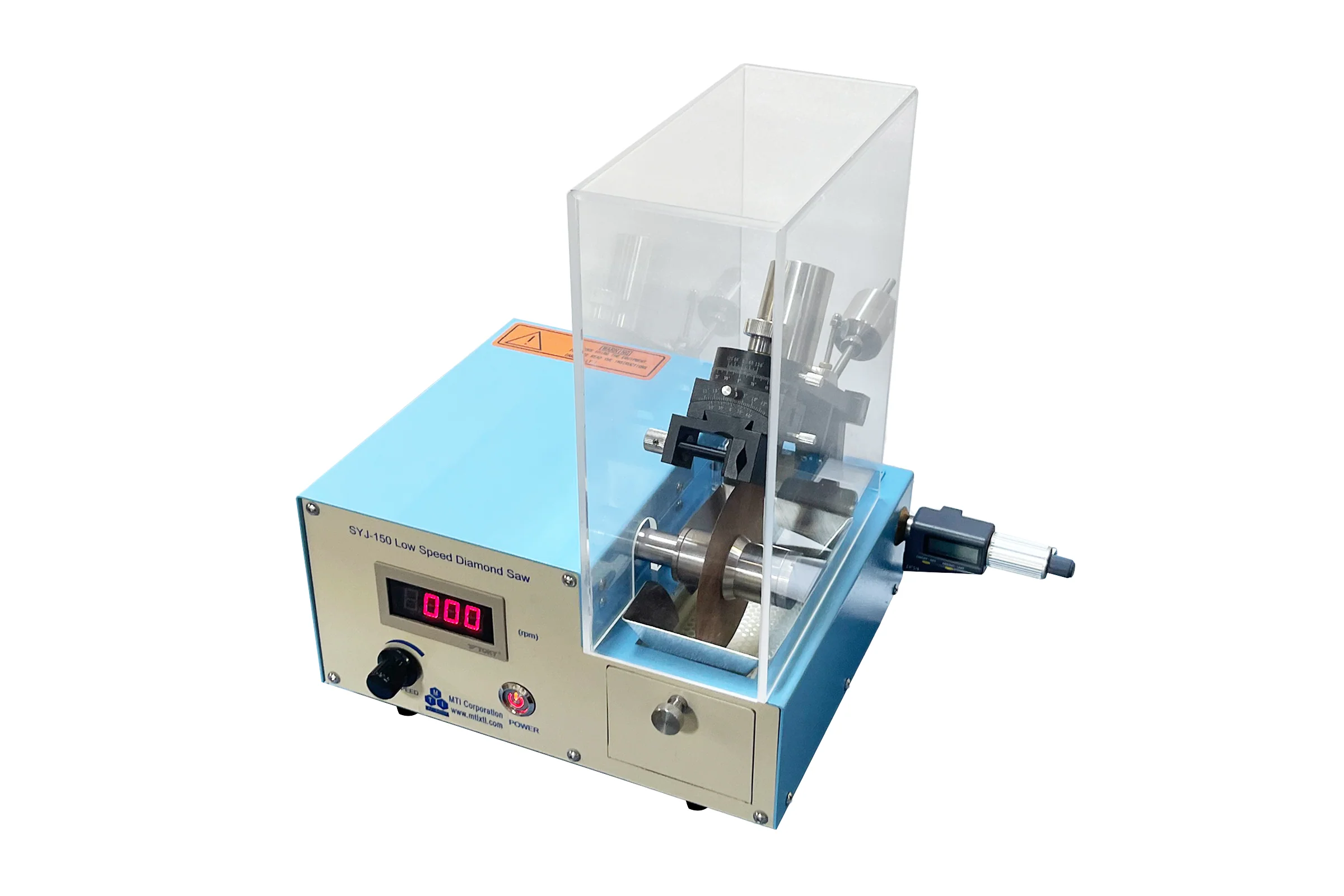 Digital Low Speed Diamond Saw with 4" Cutting Blades & Complete Accessories - SYJ150 - Image 4