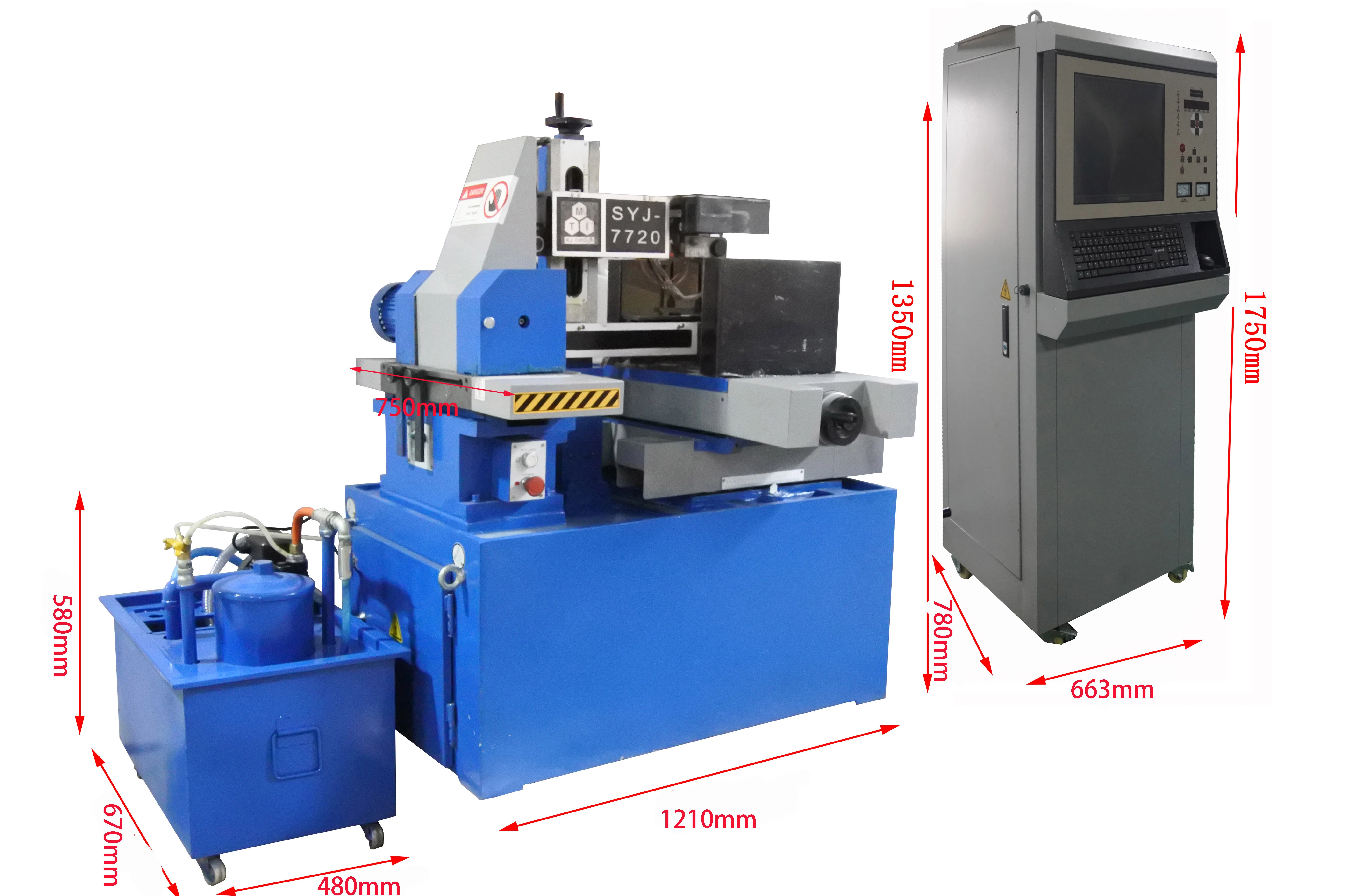 High Speed Wire Cut EDM Machine with Water Pump and PC Control - SYJ-7720 - Image 3