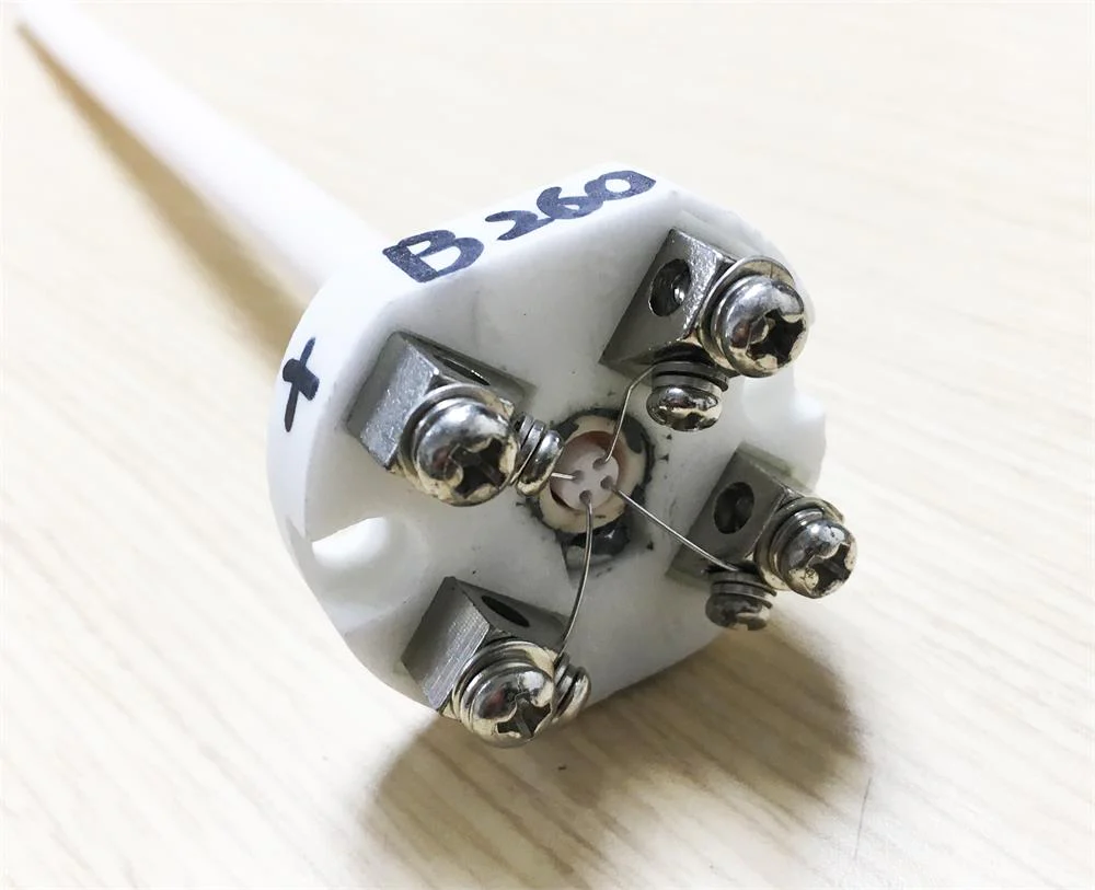 Thermocouple: 2 X B type (Pt-Rh to Pt-Rh) w/ Ceramic Sheath (Up to 1700C) - TCB-KA4 - Image 2