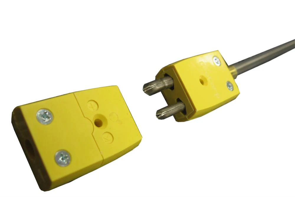 Thermocouple: K type 1/4"OD x 48" L with Alloy sheath and Male Plug for Calibration - TCK48S - Image 2