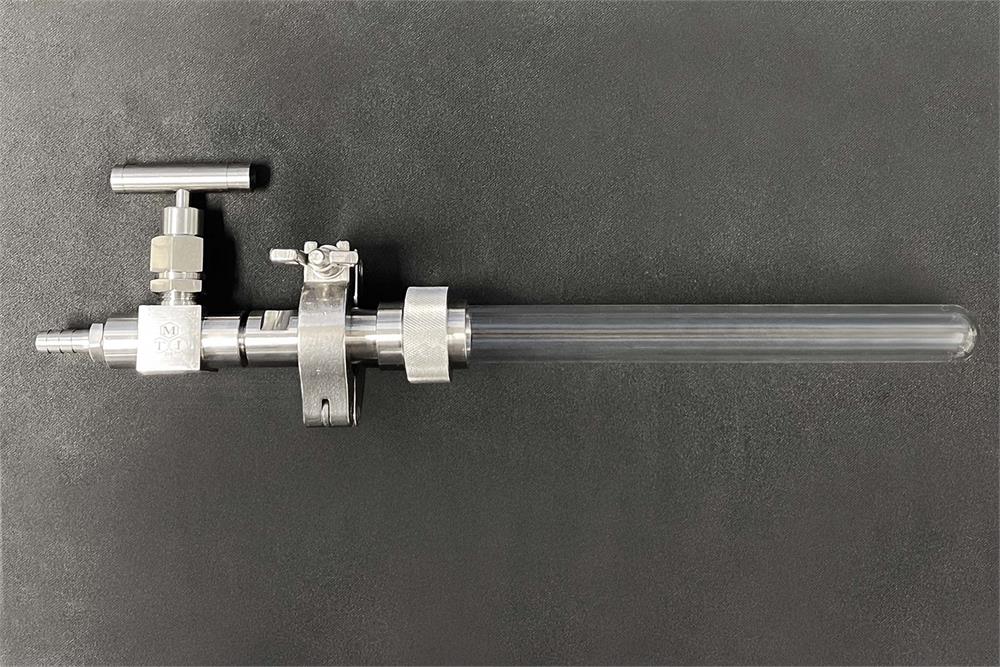 Small Diameter Quartz Tube with Flange, One End Closed - TQ20F - Image 2