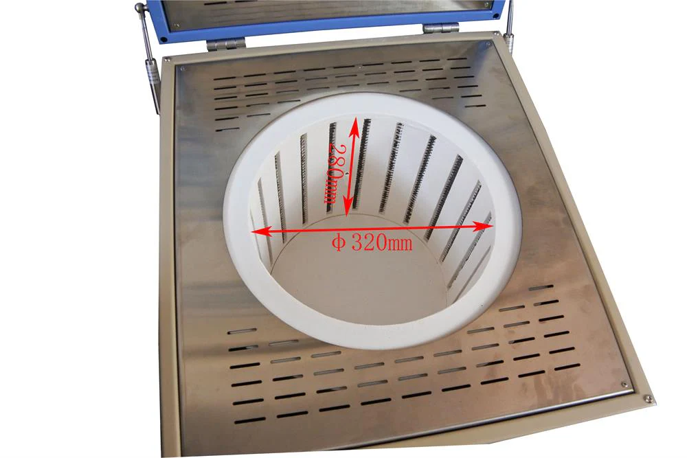 1200 Vertical Crucible Furnace with 22L Heating Chamber ( 12.5"IDx11"H, 22 L) - VBF-1200X-300 - Image 4