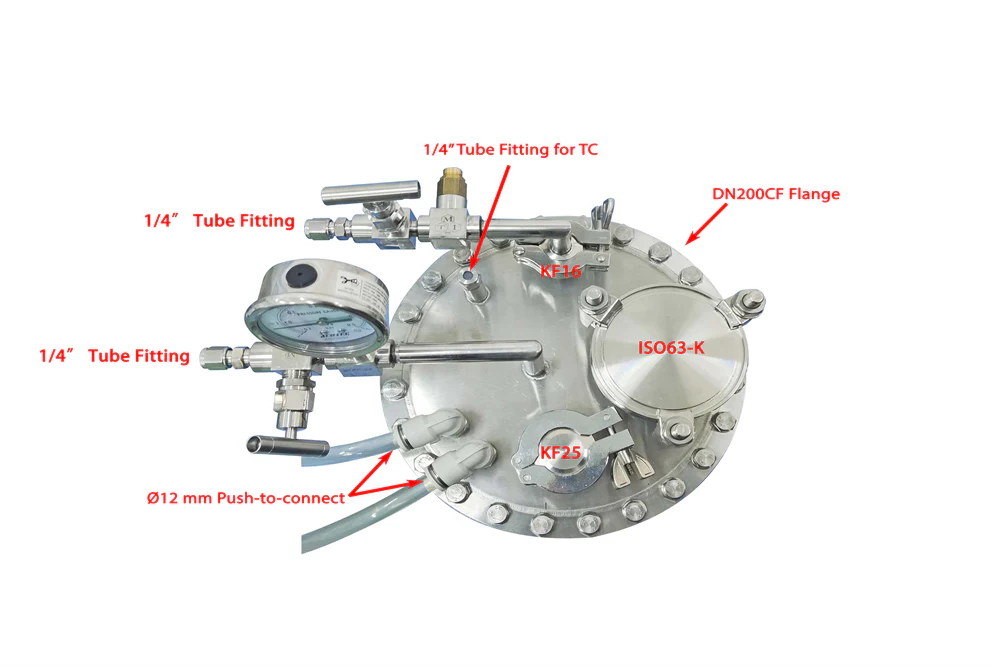 1000°C 8" ID Chamber Vacuum Furnace VBF-800X-HV - Image 4