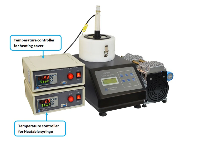 Hi-Speed Spin Coater (10K rpm & 5" max) w/ Optional Heating or UV Cover up to 200°C- VTC-100PA - Image 3