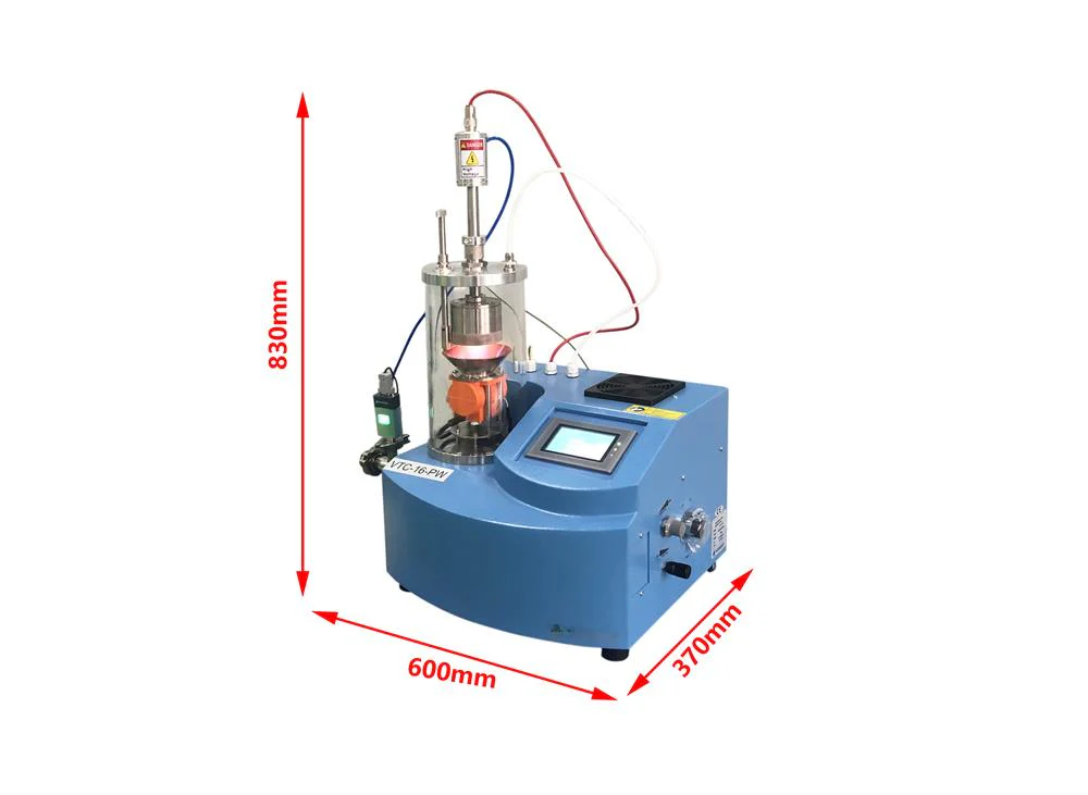 Compact Powder PVD Coater with DC Magnetron Sputtering & Vibration Stage - VTC-16-PW - Image 3