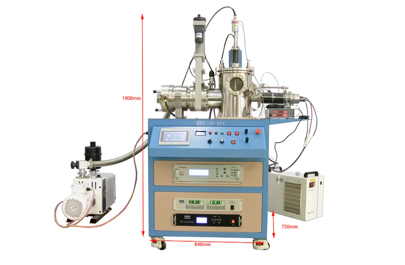 2 in 1 Thin Film Coater: Magnetrons Sputtering & Thermal Evaporation - VTC-1RF-SPC - Image 5