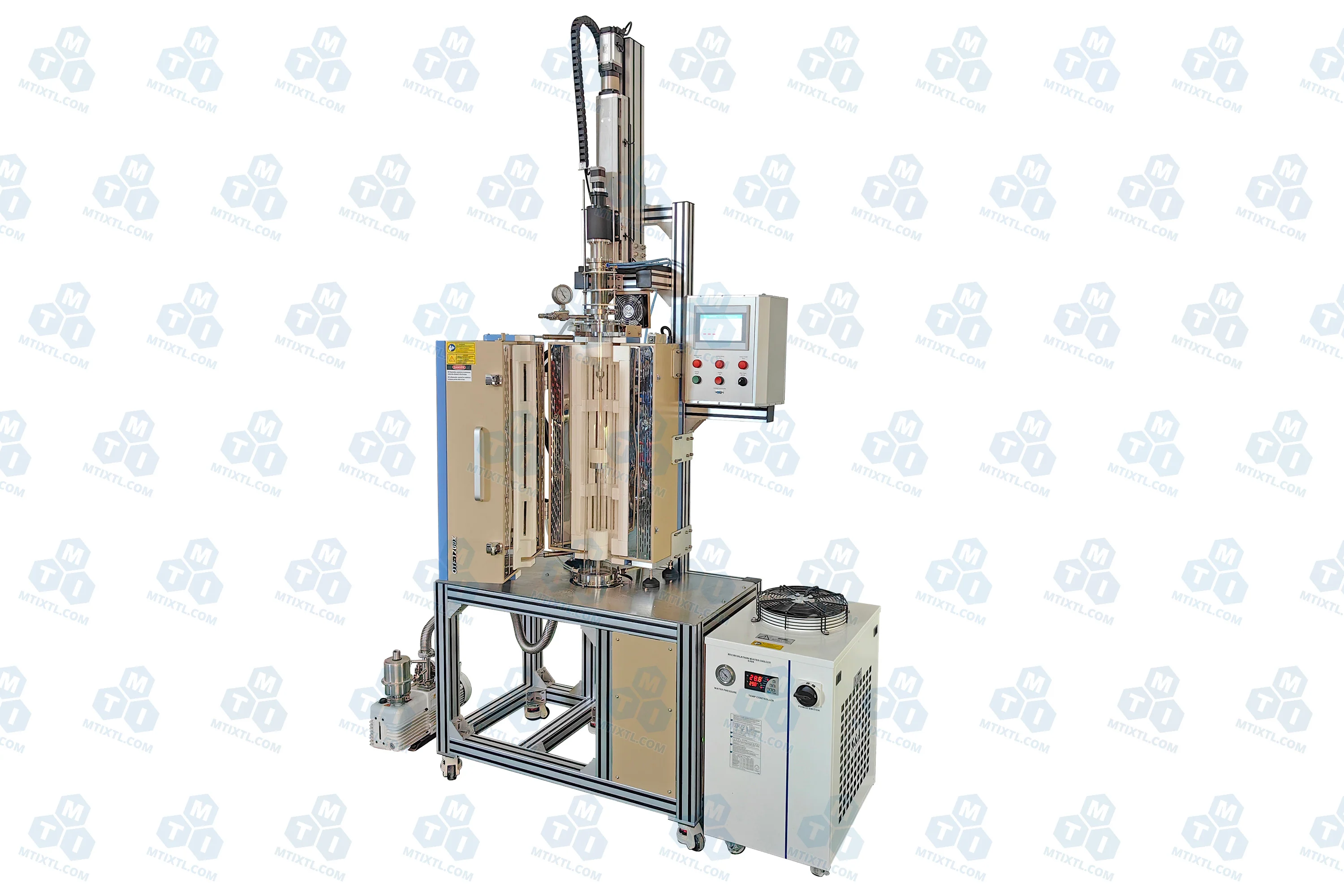 1100 ºC 3-zone Top Seeded Solution Growth (TSSG) Furnace - VTF1200XIIITSSG - Image 2