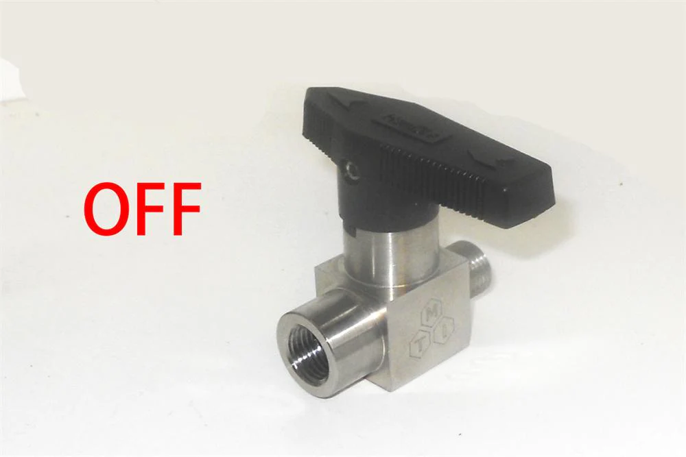 On-off valve with 1/4" BSPP male/female connector - VV14BSPP-MF - Image 2