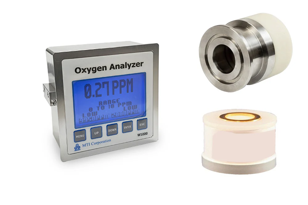 Trace Oxygen Analyzer (0 - 1000ppm) with KF40 & Flow Housings - W1000 - Image 4