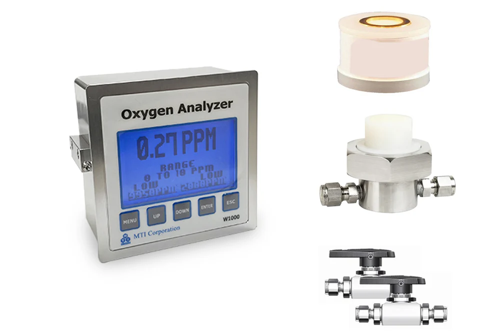 Trace Oxygen Analyzer (0 - 1000ppm) with KF40 & Flow Housings - W1000 - Image 5