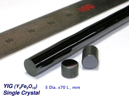 YIG single crystal substrate, two sides polished, (111), 5 mm dia. x 0.35 mm - Image 2