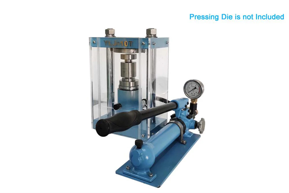 10T Compact Lab Press with Separable Hydraulic Pump & Safety Cover - YLJ-10T - Image 3