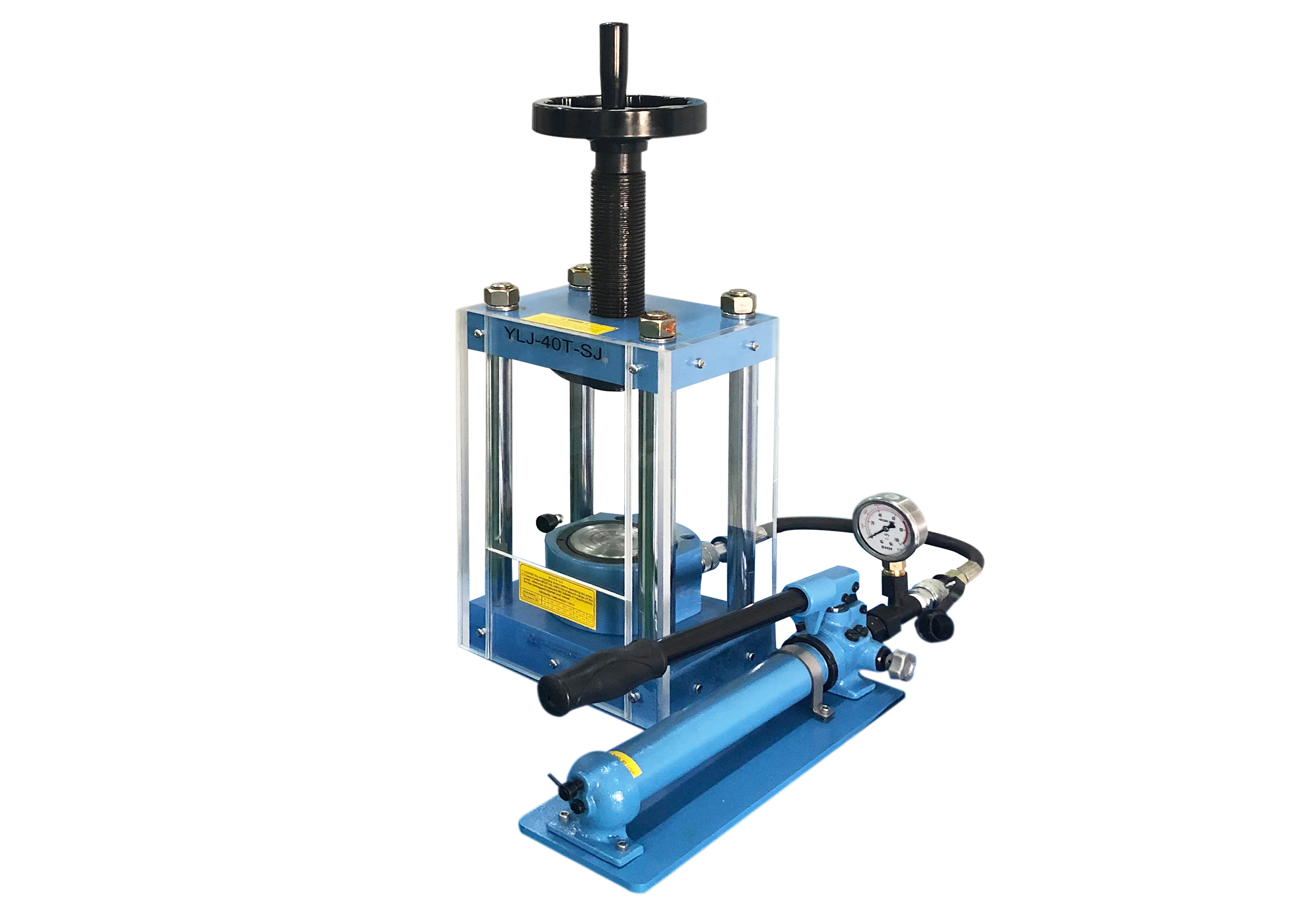 40T  Manual Hydraulic Laboratory Press with Separable Pump - YLJ-40 - Image 3