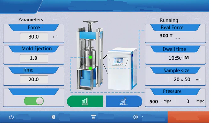 300T Electric Cold Isostatic Pressing (CIP) with ID 80 mm Die and Programmable Control Panel  up to 500 MPa - YLJCIP300 - Image 2