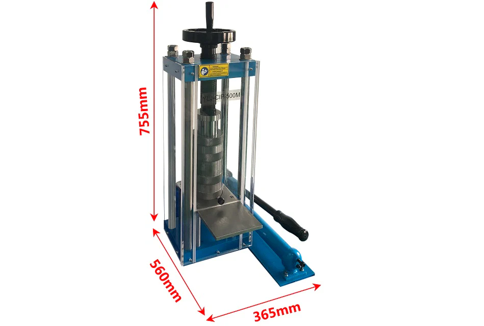 500 MPa Max. Manual Cold Isostatic Press (CIP) with 30 mm ID Vessel - YLJ-CIP-500M - Image 3